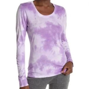Sundry Purple Lilac Tie Dye Long Sleeve T-Shirt